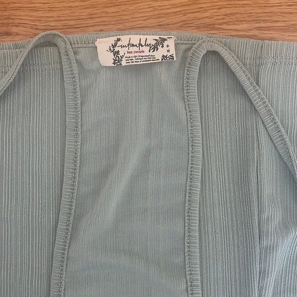 Free People Intimately Ribbed Racerback Tank - Sage - Picture 3 of 5